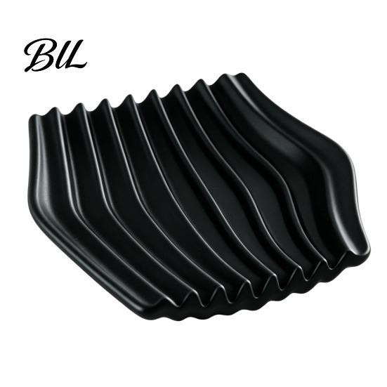 Ring Earring Storage Plate 3D Printed Soap Dish, Minimalist Wave Design Bathroom Holder, Compact Dish for Travel Shower Tray Bathroom, Kitchen