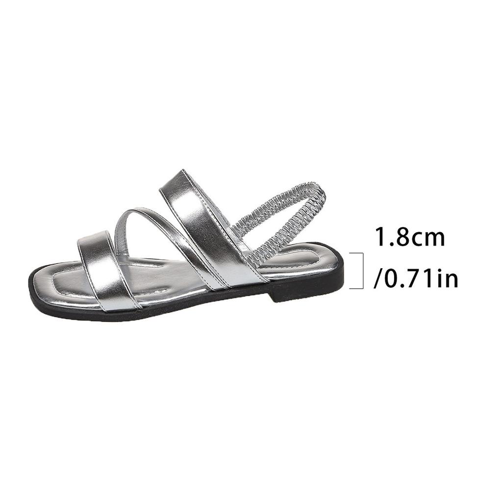 Ladies' Flat Sandals, Women's Spring New Retro Casual Versatile Beach Fashion Roman Women's Sandals