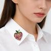 Unique Apples Strawberry Fruit Rhinestones Brooch Pin For Women Fashion Accessory Clothing And Bags Gift