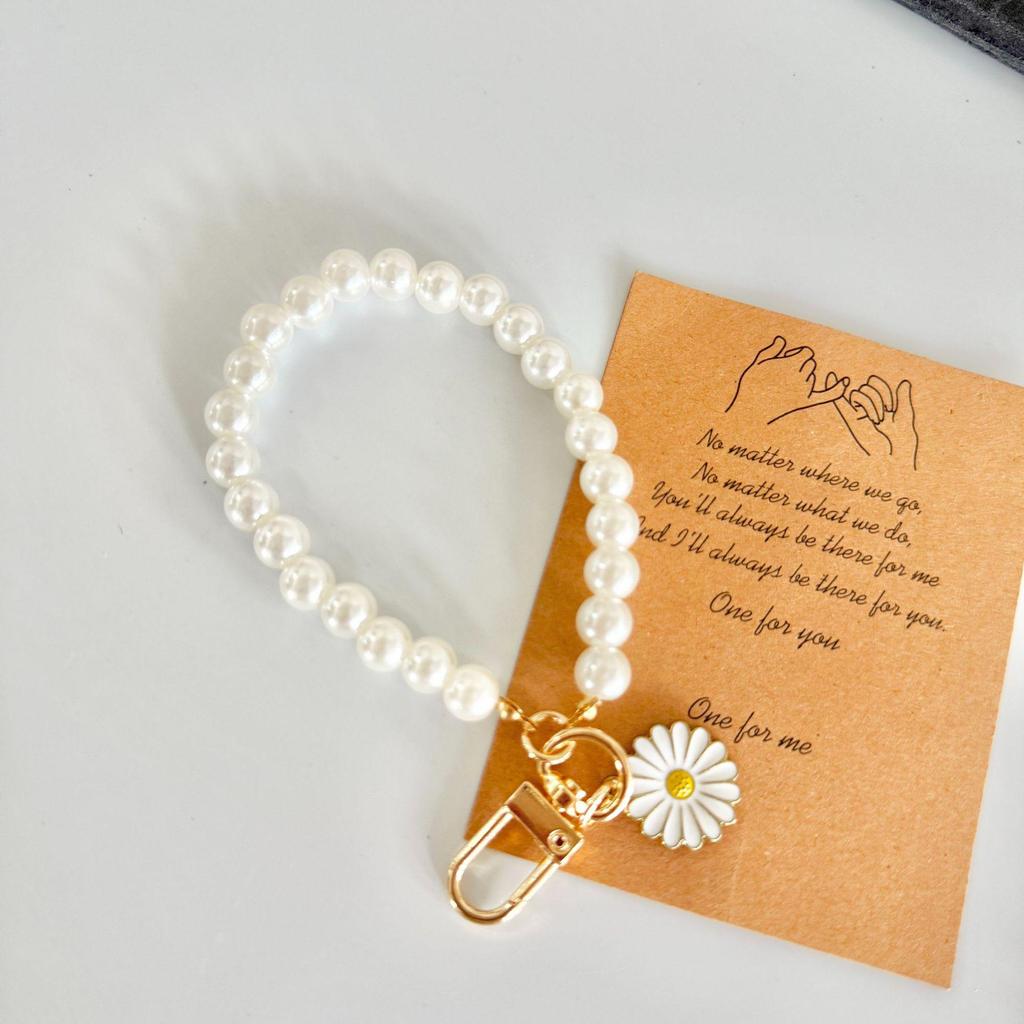 צמיד אהבה יצירתי ותליון מחזיק מפתחות מפנינים תכשיטים