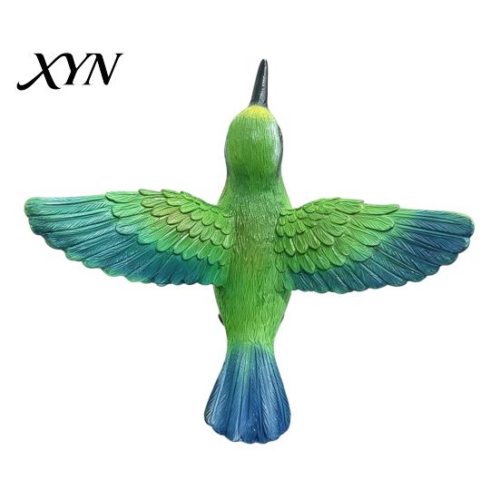 Miniature Wildlife Decor Resin Hummingbird Figurine, Clip?on Bird Statue for Fence, Flower Pot Tree Garden Branch, Realistic Ornament, Outdoor Patio