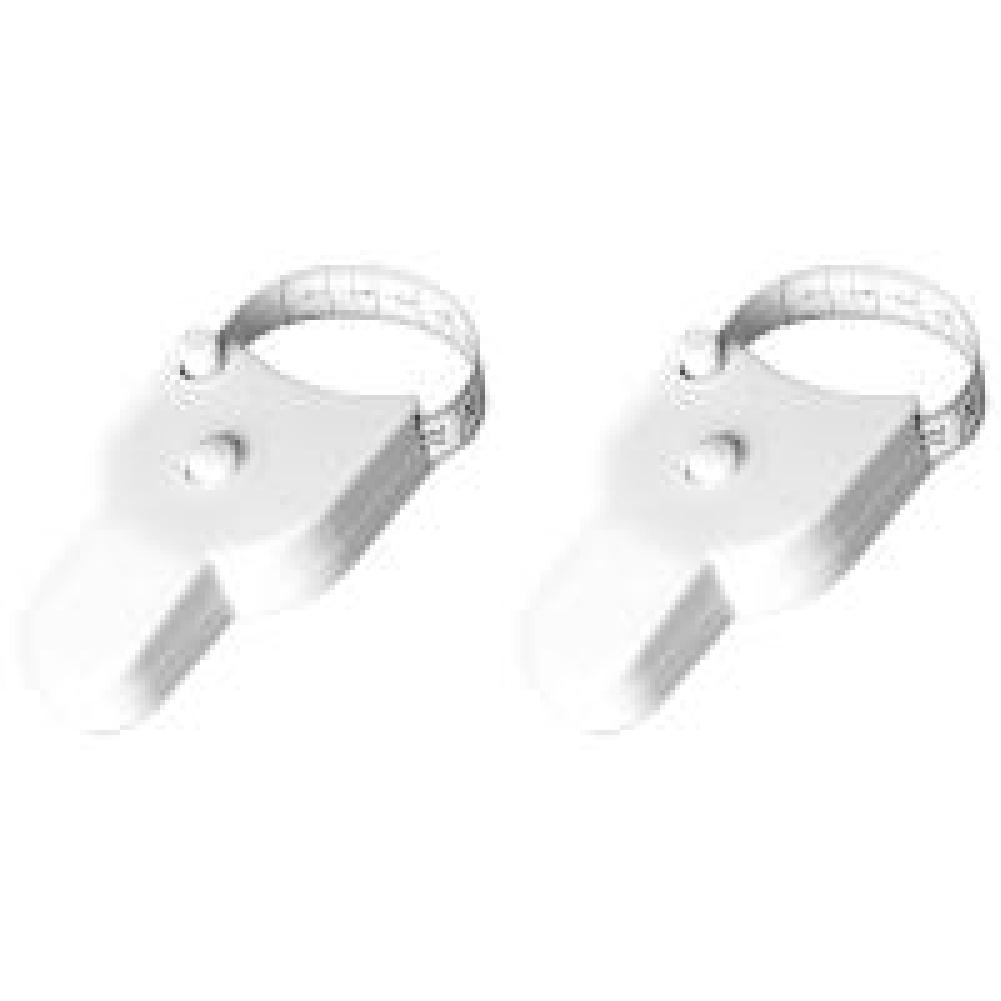 

150Cm Body Measuring Tape Push Button Retract Retractable Measuring Tape (White)