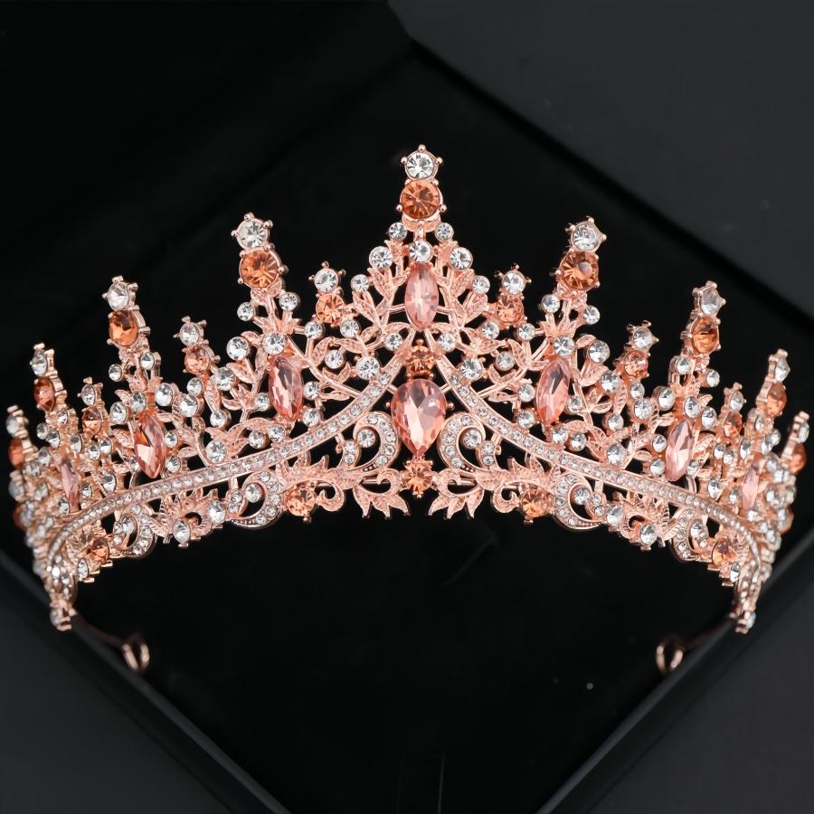 Baroque Crystal Tiaras and Crowns Headband Rhinestone Prom Diadem Crown Bridal Wedding Hair Accessories Jewelry Crown Tiara Gift