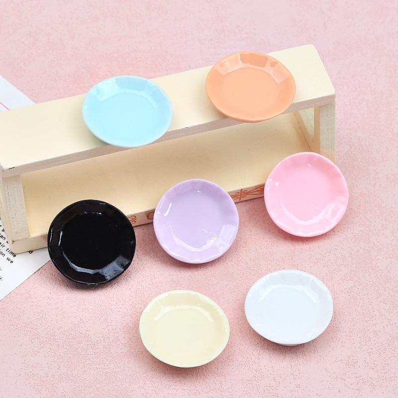 Multi-Color Resin Accessories: DIY Shoe Buckles, Cream Glue Hairpins, Cartoon Designs, Round Plates