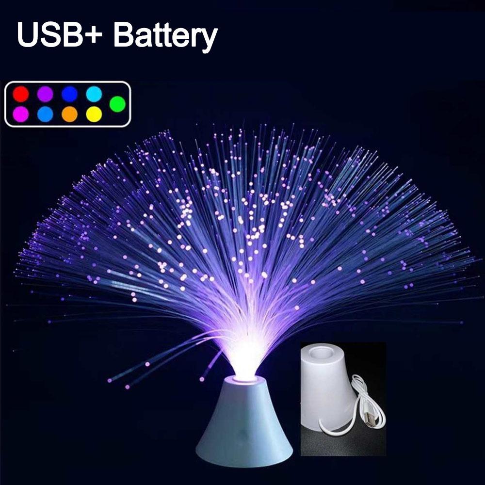 Starry Sky LED Fiber Optic Light USB Powered Night Lights Creative Atmosphere Lamps  Home Decor