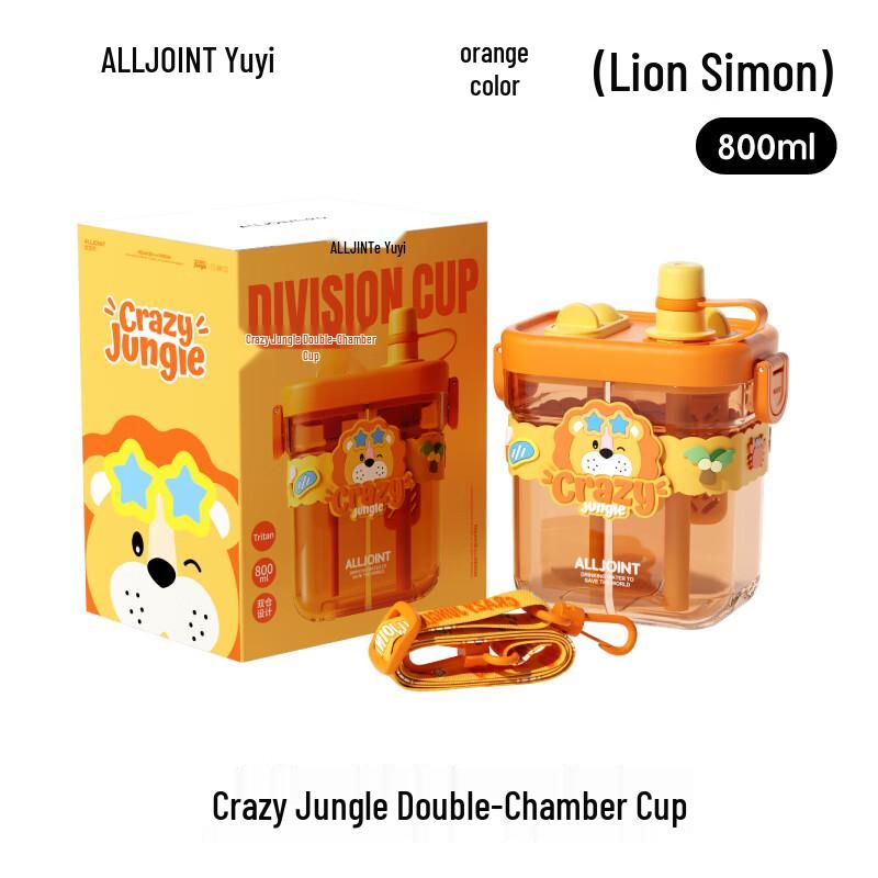 Двухкамерная бутылка для воды ALL-JOINT Crazy Jungle