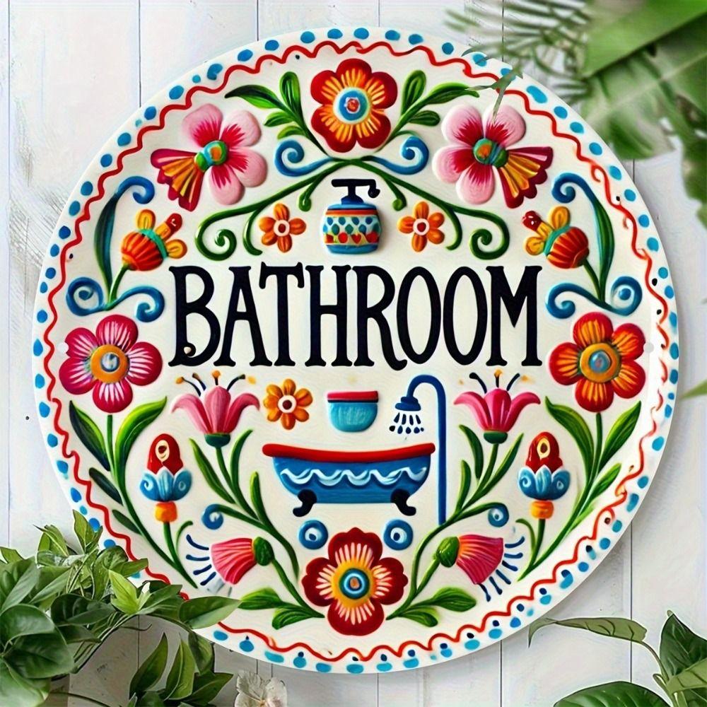 2D Flat Metal Wall Sign Decor