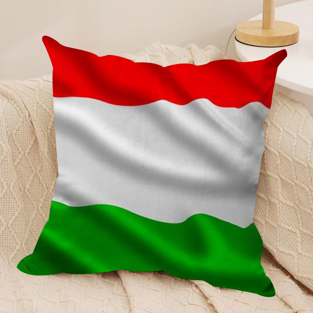 IIitalian Flag Cushion Cover Soft Plush Fabric DoubleSided Printed Sofa Cushion Cover for All Seasons Home Decor Gift