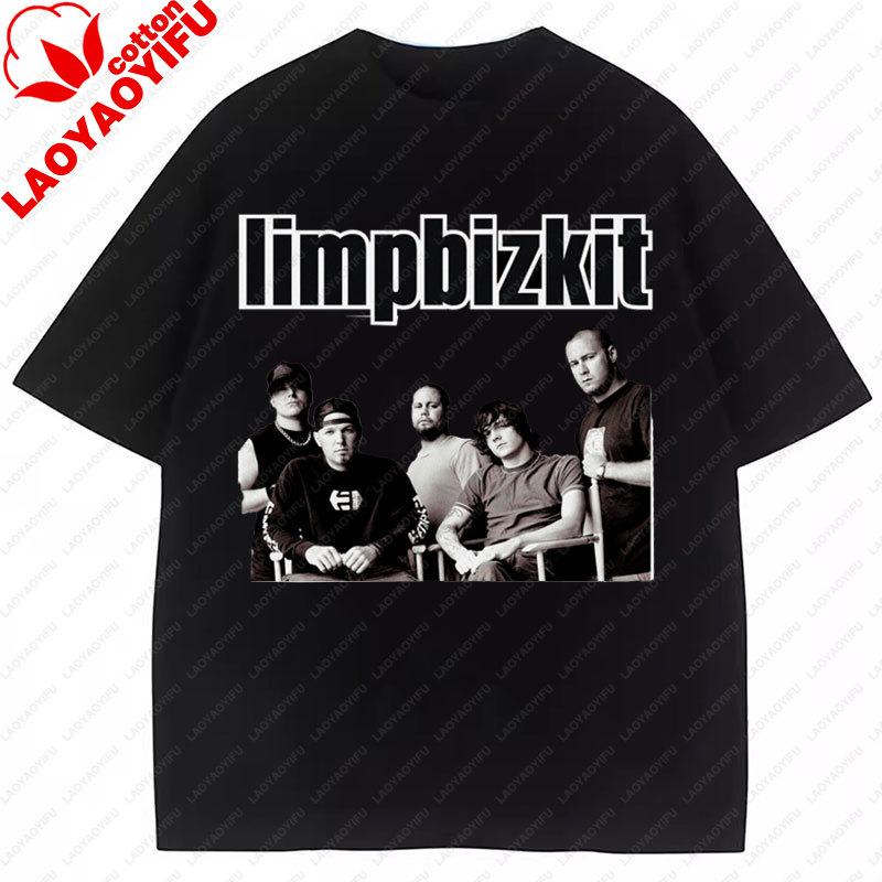 Playera Limp Bizkit Metal Classic Tour Band Music Albums Retro Vintage Rock Rap Graphic T Shirts New In Tops Tees Unisexs Tees