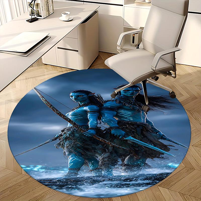 Avatar Inspired Chair Mat - Round Carpet for Home Decor, Office Use, Living Room, Bedroom, Gift Idea0195b
