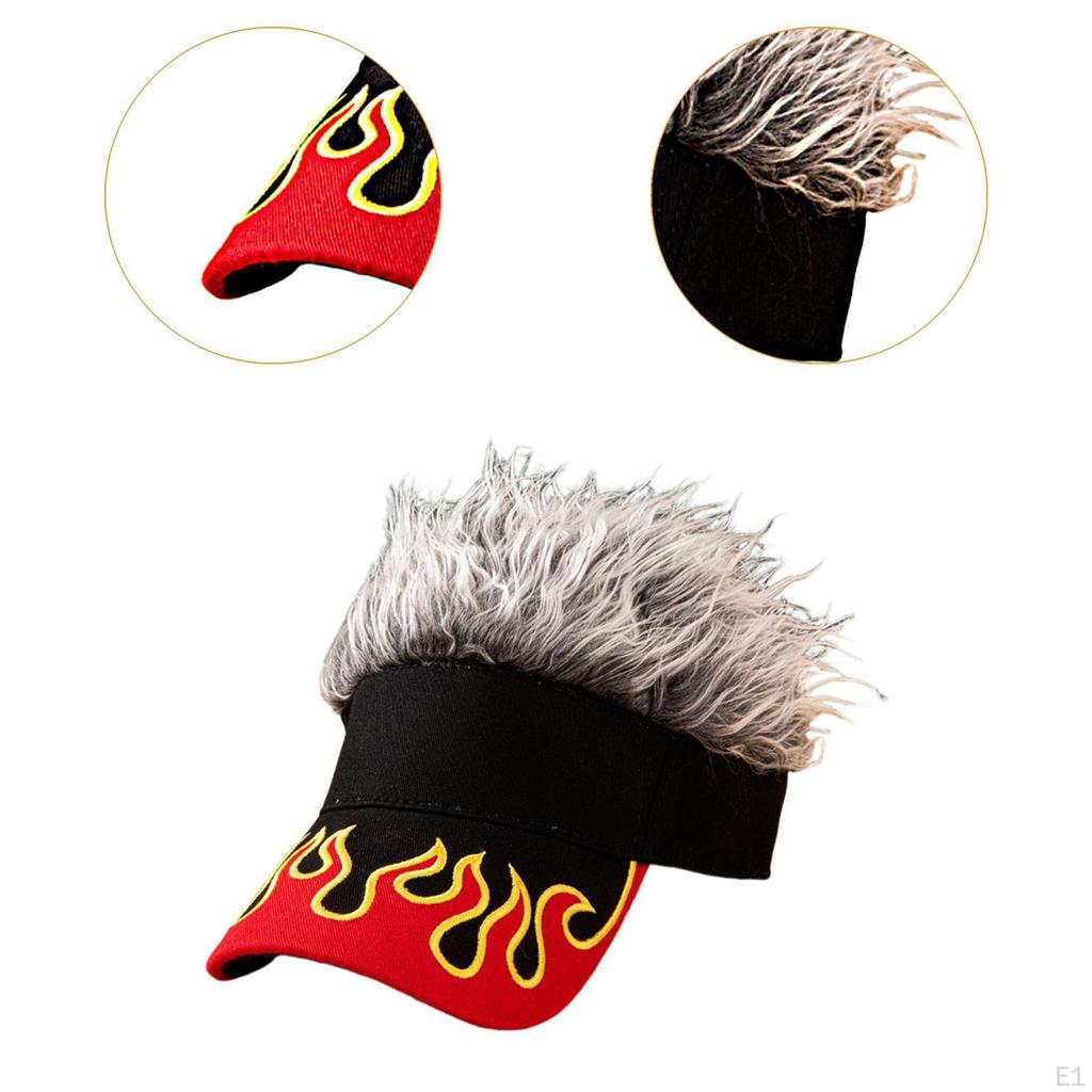 Baseball Cap for Men Women Casual Birthday Gift Sun Visor Hat Fake Hair