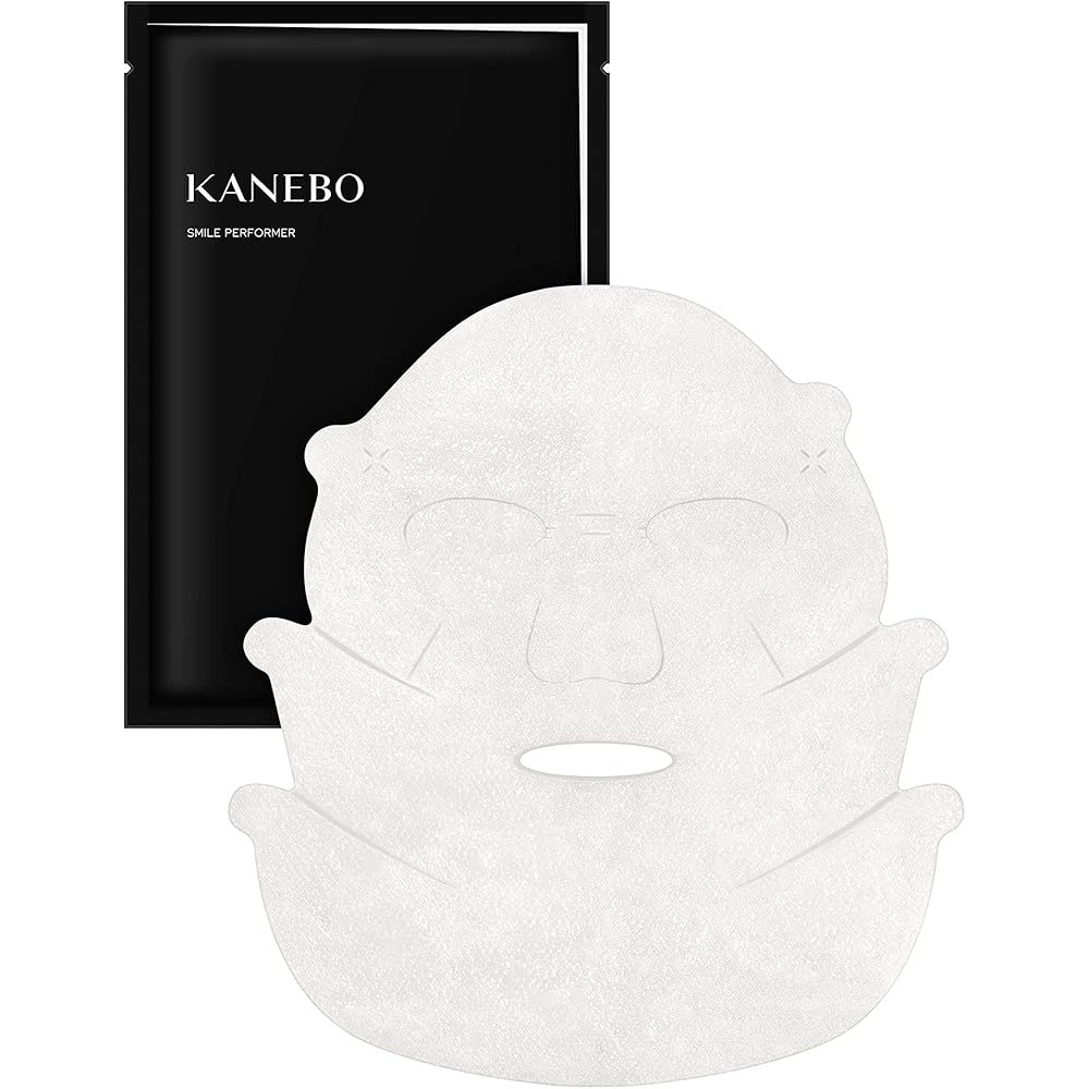 KANEBO Smile Performer 4-Sheet Face Mask - Moisturizing, Firming, and Radiant - High-Adhesion, Thick Sheet - Perfect for Gifts