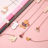 Kawai Stationery Creative Cartoon Metal Pendant Bookmark Handbook Decoration Cute Small Student Folder Women School Supplies