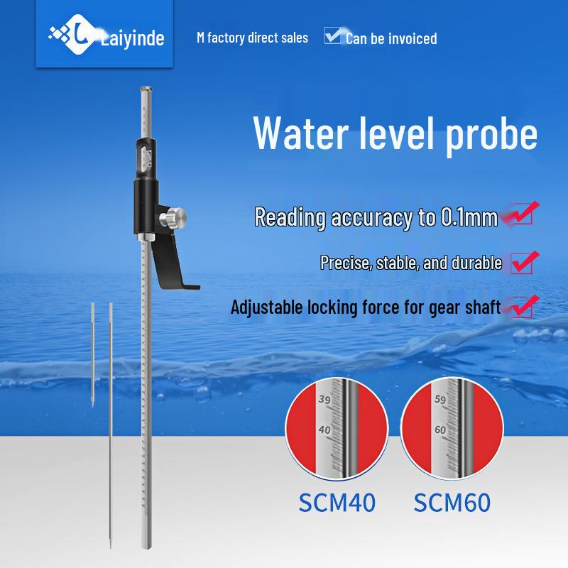 Hydraulic Water Level Caliper Probe Meter 40cm
