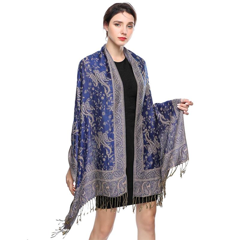 Luxury Brand Autumn Cashmere Jersey Shawl Womens Scarf Warm Winter Scarf Design Printed Womens Muslim Cotton Shawl Scarf