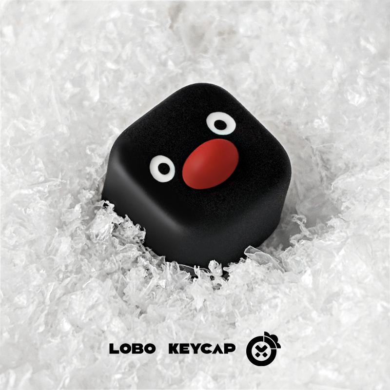 Penguin Cartoon Animal Anime Figure Merchandise Mechanical Keyboard Accessory Resin Creativity Single Keycap Replacement Esc Oem
