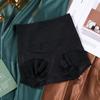 High Waist Belly Shaping Pants Women's Breathable Underwear Bacteriostatic Cotton Bottom Crotch Shaping Hip Wrap Without Hip Clip Lace Hip Lifting Pan