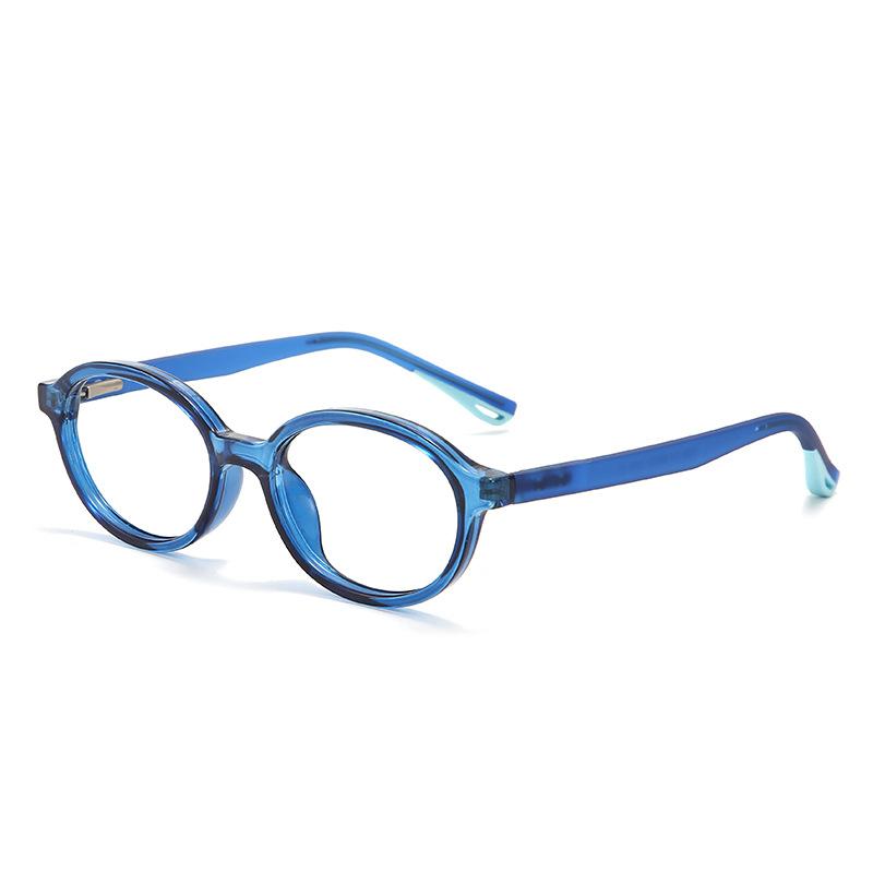 6-11 Years Old Kids Oval Anti Blue Light Glasses Kids Diopter Optical Myopia Hyperopia Eyeglass Frames