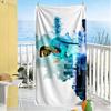 Football Player Action Beach Towel Super Soft & Absorbent Comfortable Lightweight Perfect for Traveling Yoga Camping and Swimming