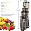 BioloMix HH‑916I Slow Cold Press Juicer Wide Mouth Masticating Juicer