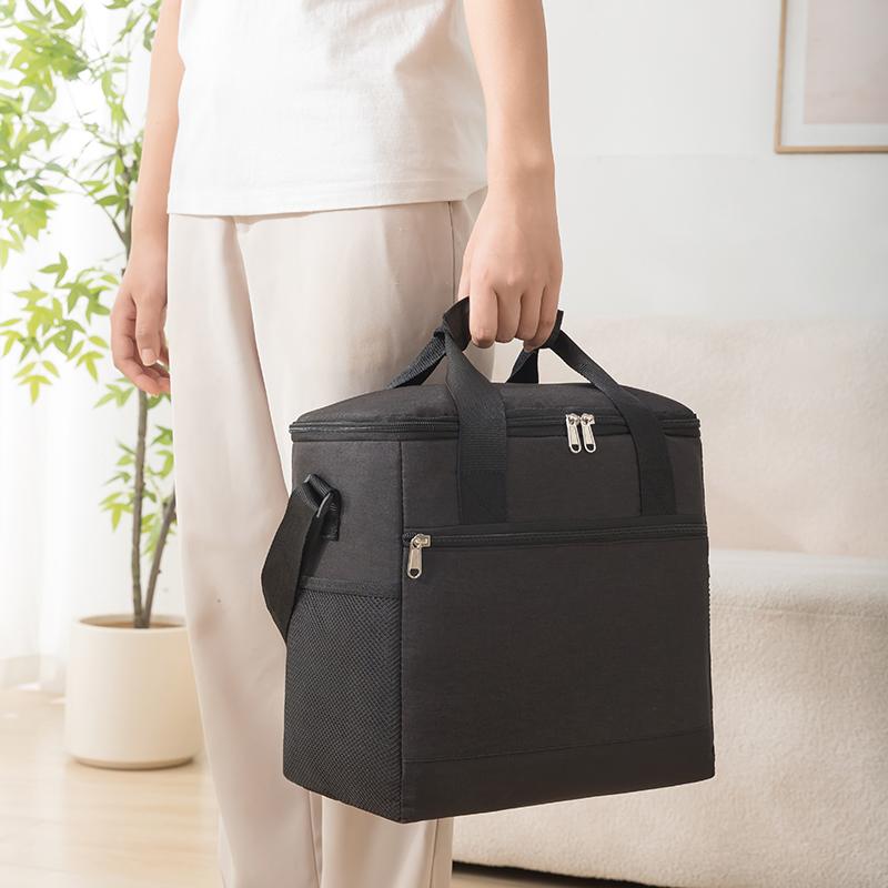 New Large Capacity Oxford Cloth Lunch Bags For Women Men Portable Tote Shoulder Cooler Box Outdoor Travel Picnic Bags