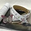 Rhinestone Butterfly Buckle Waist Belt Sweet Women's Waist Belt  Clothing Accessories
