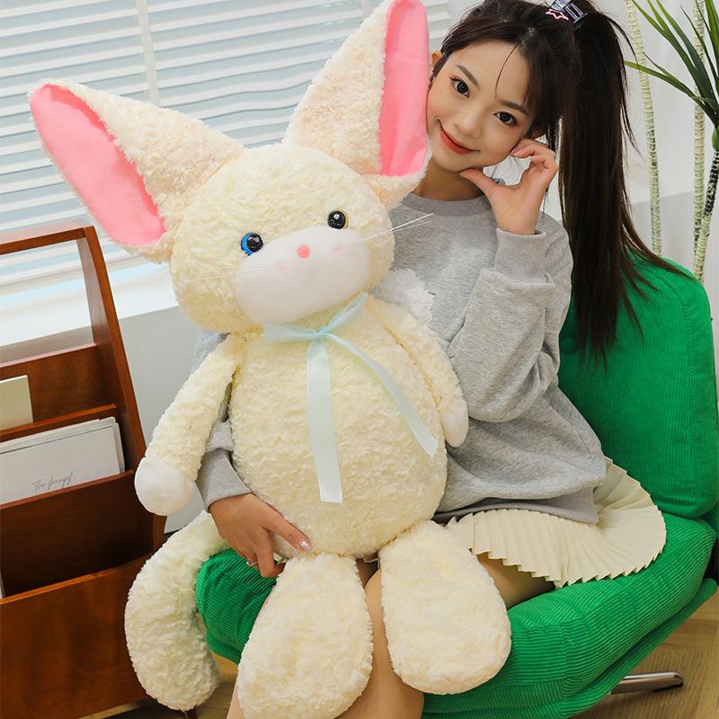 German same super cute curly doll cute cat black cat doll Internet celebrity plush toy birthday gift