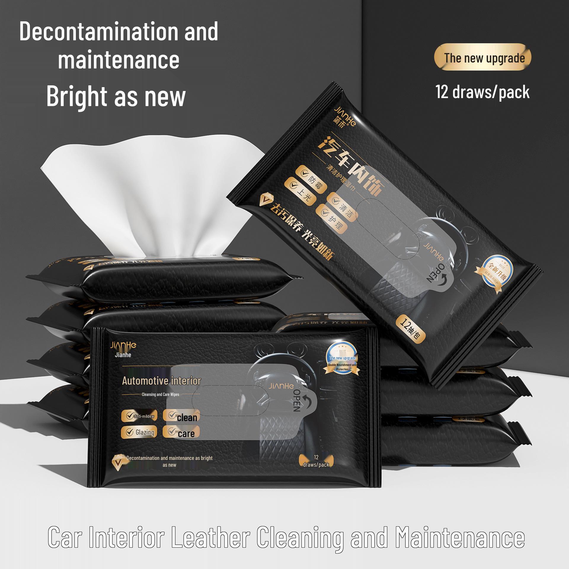 Одноразовые салфетки для очистки стекол с эффектом против запотевания для использования без пятен, разводов и для защиты от дождя