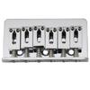 Musiclily Pro 10,8 mm Hardtail-Feste-Brücke im modernen Stil für importierte Strat/Telecaster-E-Gitarren, Chrom