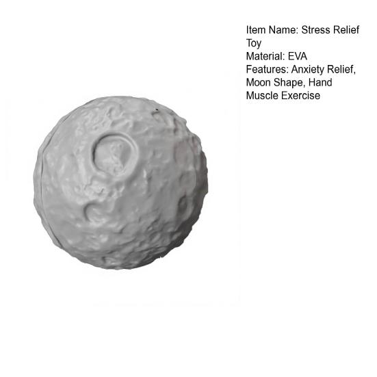 Foam Moon Stress Ball Anxiety Relief Moon Squeeze Ball Fidget Toy Portable Simulated Moon Hand Muscle Exercise Sensory Toy