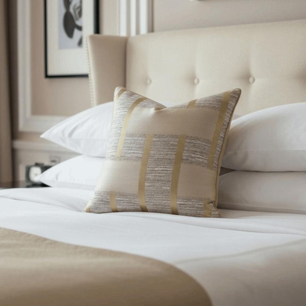 Geometric Weaving Patterns Silk Texture Throw Pillow Cover Zipper Closure Cushion Cover Sofa