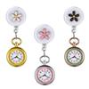 Ceas de asistentă Lancardo, Ceas de buzunar pentru asistente, Ceas de buzunar cu clips, Unisex, Cifre ușor de citit, Decorațiune drăguță cu petale de flori, Disponibil în 3