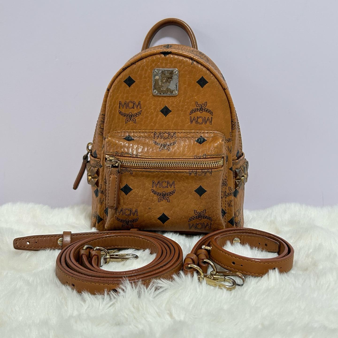 [Pre-Owned] Monogram Leather Tote Crossbody Backpack - Very Good #8HMXHF ONE SIZE