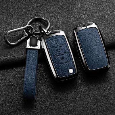 Zinc Alloy Car Key Case Cover For Vw Volkswagen Polo Tiguan Passat B5 B6 B7 Golf 4 5 6 Mk6 Jetta Lavida Skoda Octavia Seat