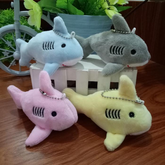 Grey Shark Plush Keychain - Creative Small Shark Pendant