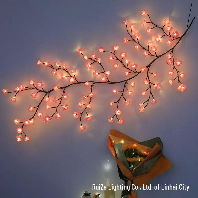 LED Rattan Branch Lamp – Bendable Indoor Night Light