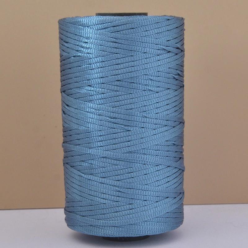 250g Silky Cotton Linen Crochet Yarn 2.5mm Lightweight Ice Silk Flat Ribbon Yarn Handmade Crocheting DIY Bags Hats Hollow Thread