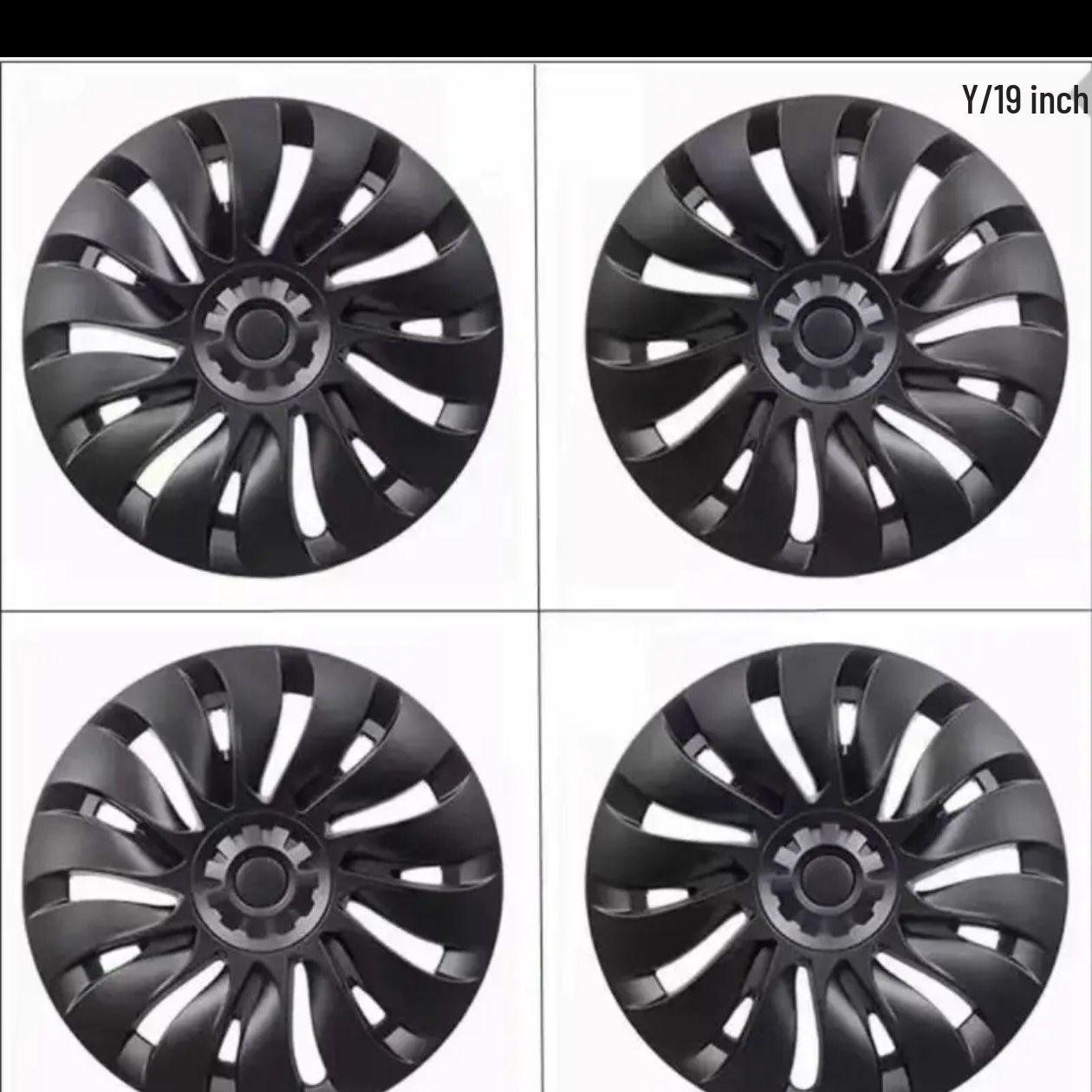 Tesla Model 3/Y 18/19  Wheel Rim Protector Hub Caps for Refreshed Version