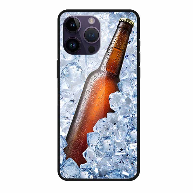 Tempered Glass Case For iphone 15 Pro Max Case Hard Glass Back Cover Soft TPU Bumper For iphone 16 Pro Max Phone Case 16Pro Max