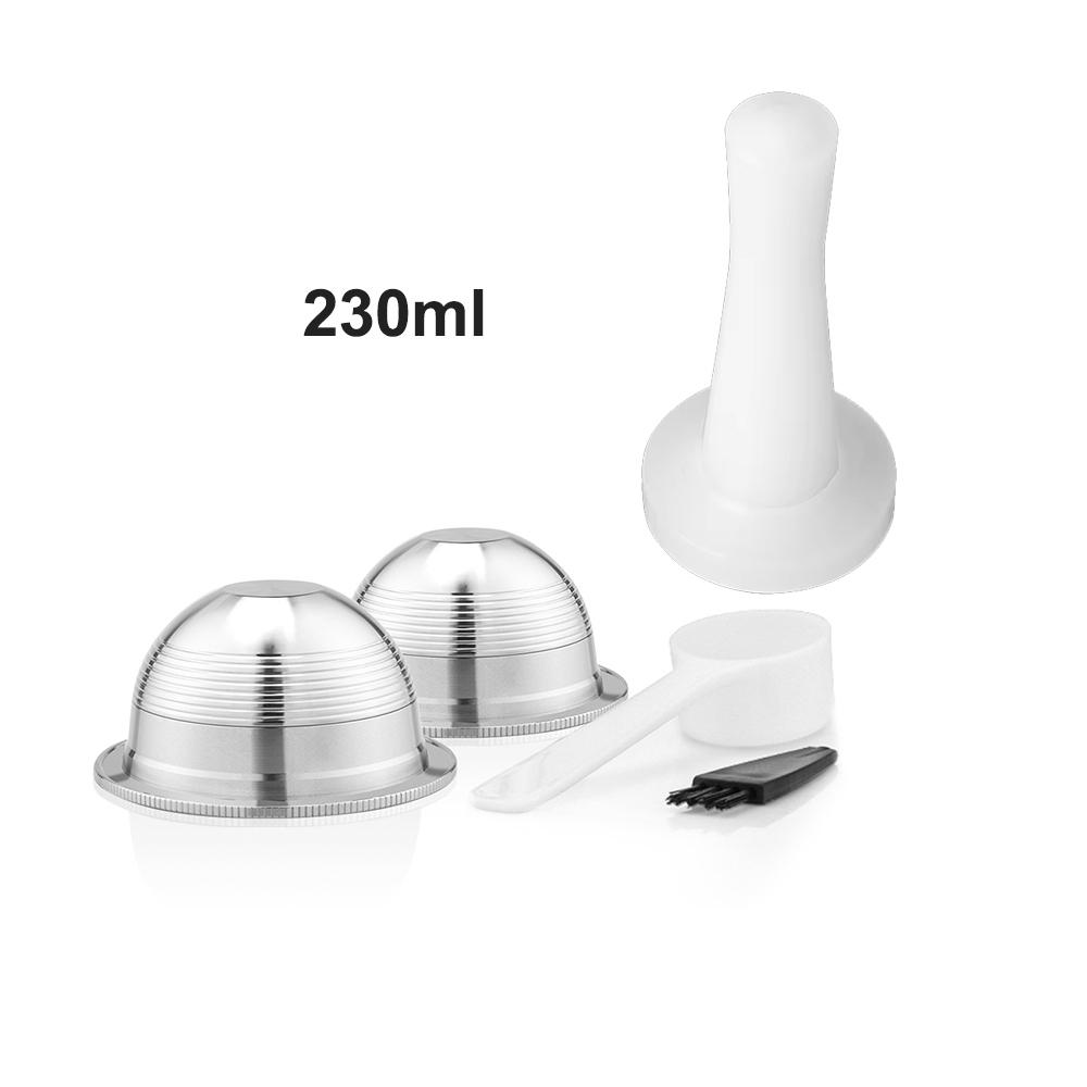 Recafimil Rusable Coffee Capsaule for Nespresso Vertuo Espresso Coffee Filter Rich Crema 150ML/230ML Pod for Delonghi Machine