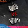 Stainless Steel Car Pedals Accelerator Brake Pedal for Volvo XC60 XC70 V60 V70 S60 S60L S80 S80L 2009-2015 AT MT