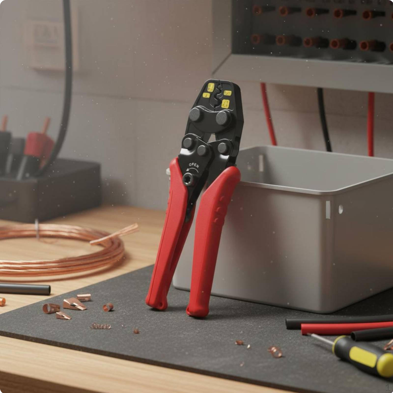 Ratchet Terminal Crimping Tool LaborSaving Wire Ergonomic Handle for 0.3-5.5mm