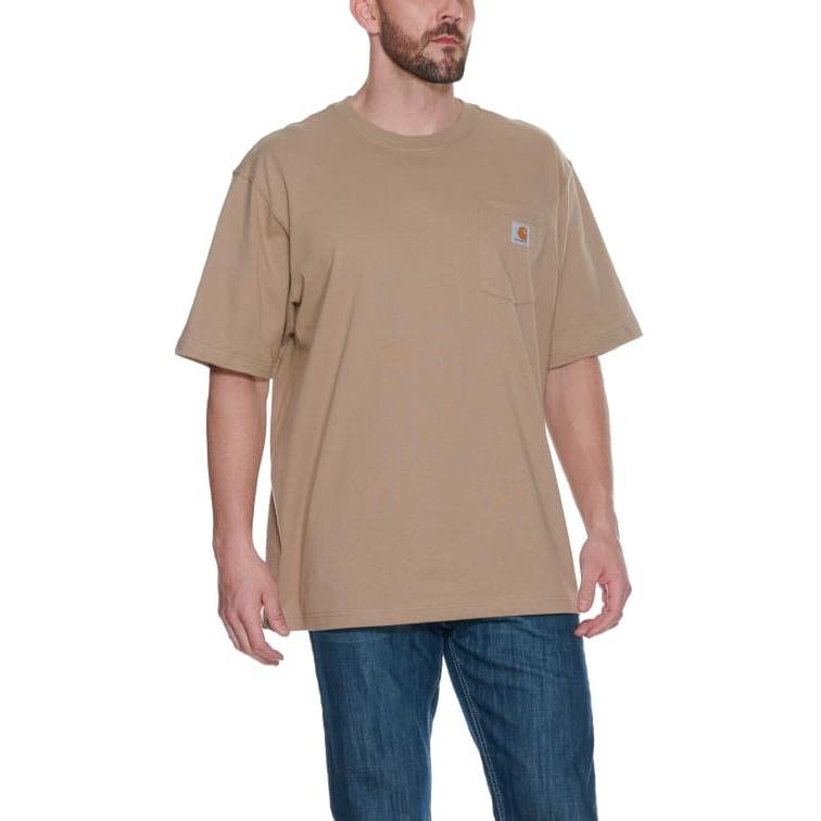 Carhartt K87 LOOSE FIT HEAVYWEIGHT SHORT SLEEVE POCKET T Shirt Men's K87DES
