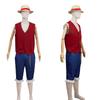 ONE PIECE Luffy live-version cos-kläder vuxna barn andra generationen Voyager Luffy cosplay-kläder