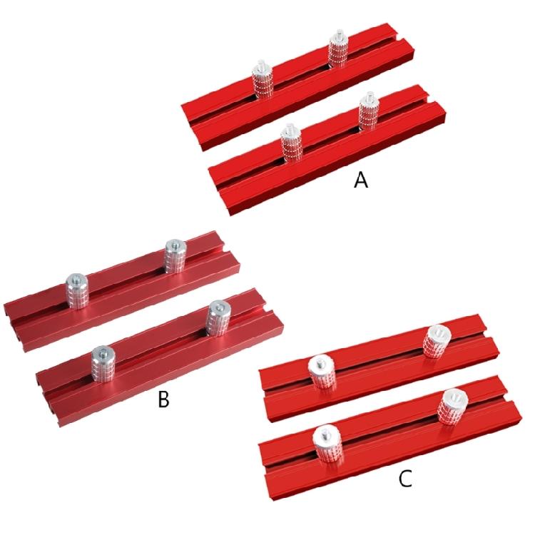 Aluminum Alloy Dog Hole for Bench Clamps 15.8/17.8/19.8mm Woodworking Baffle Too