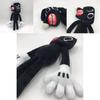 Siren Head Series Black Dog Plush Toy Crooked Neck Horror Stuffed Doll 30cm/11.8inch Height