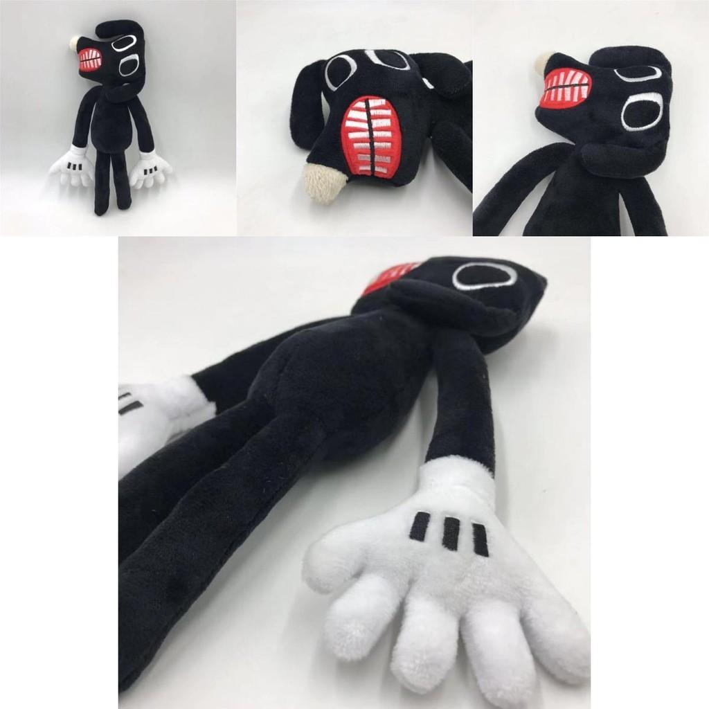 Siren Head Series Black Dog Plush Toy Crooked Neck Horror Stuffed Doll 30cm/11.8inch Height