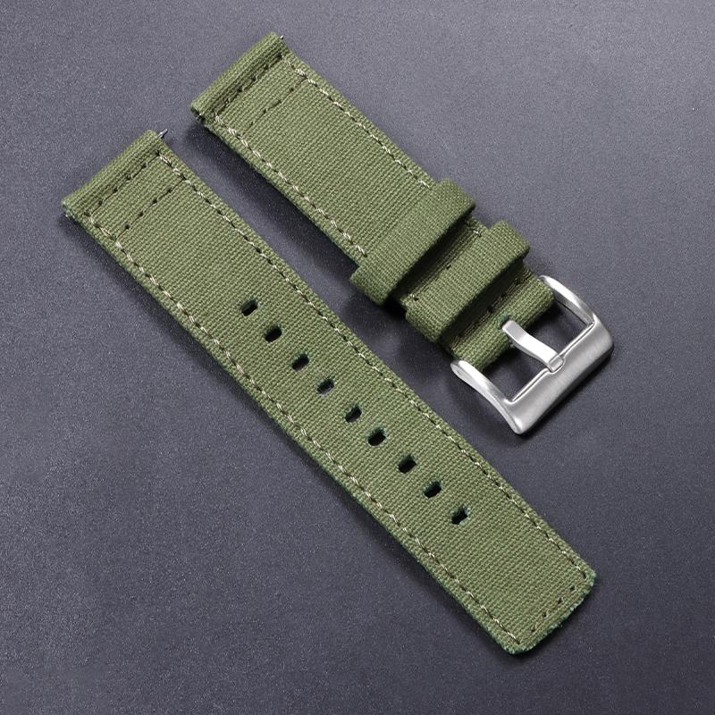 Neues Nylon-Canvas-Schnellverschluss-Uhrenarmband 20mm 22mm Ersatz-Uhrenarmbänder für Herren Damen Militär-Sport-Stoff-Armband Gürtel