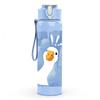 1PC Blue Goose Bird Watercolor Print 750ml Color Plastic Sports Water Bottle Leakproof Flip Straw Lid Suitable for Sports Office Home Use