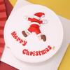 Santa Claus Cartoon Cake Decorations - Christmas Holiday Dessert Table